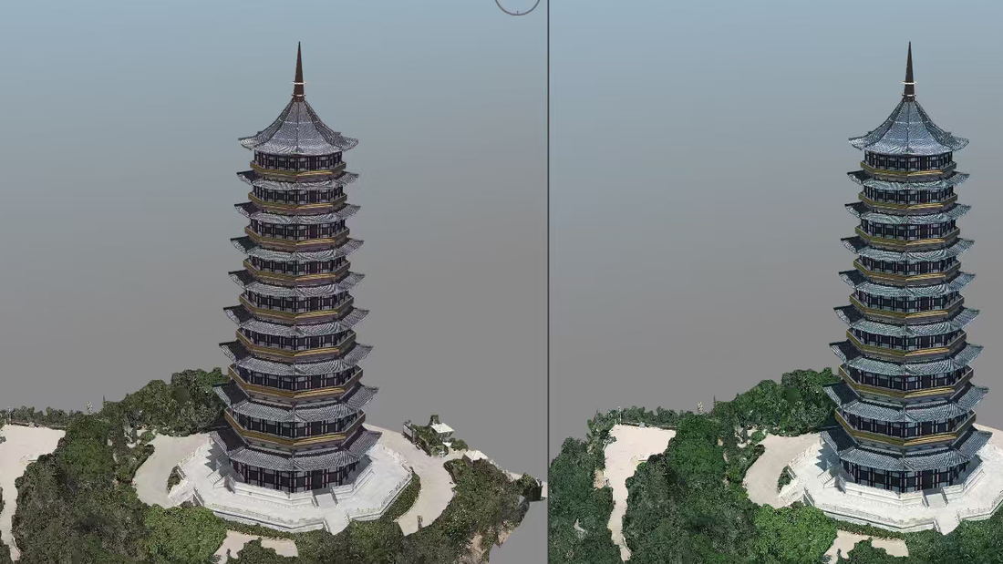 龙虎山景区核心游览区三维实景模型